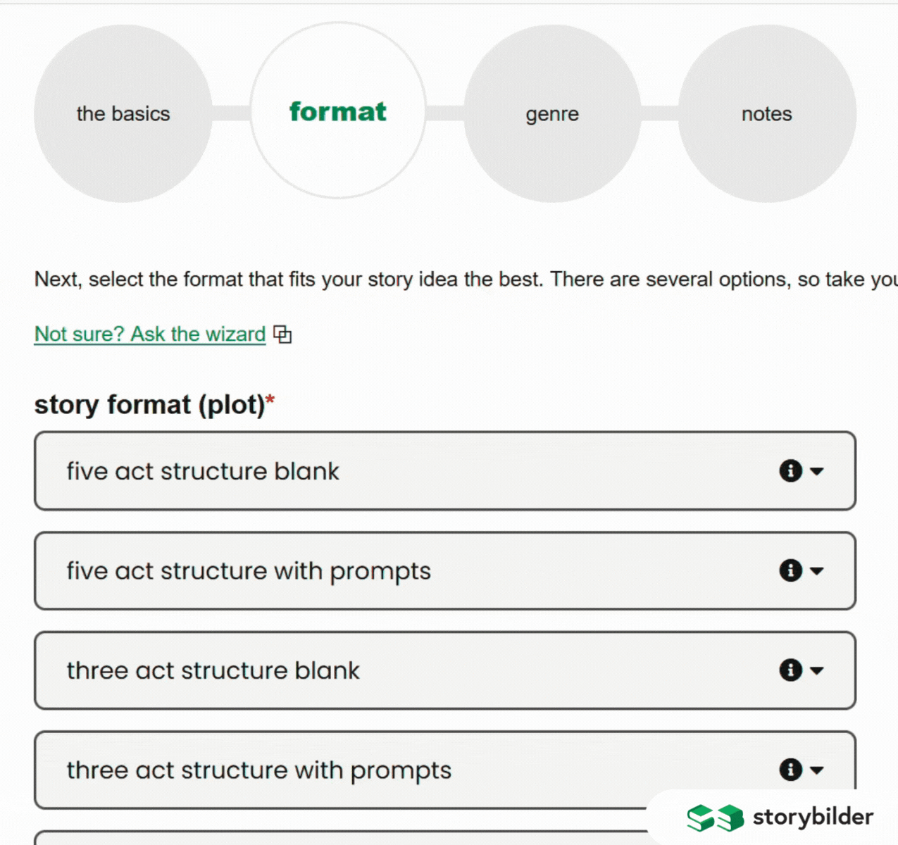 select from common popular outlines