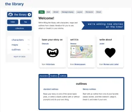 our library is full of characters, maps and outlines for you to borrow and make your own